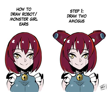 How To Draw Ears Among Us Art Tutorials Know Your Meme