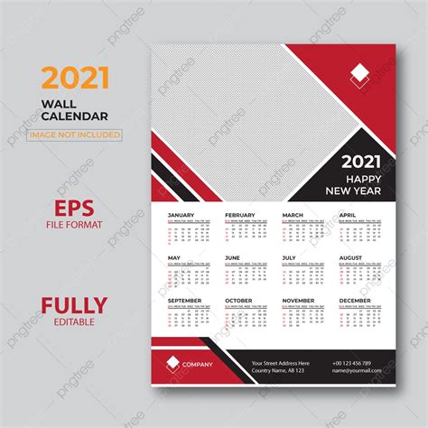 Wall Calendar Template Design Premium Vector Template Download On Pngtree