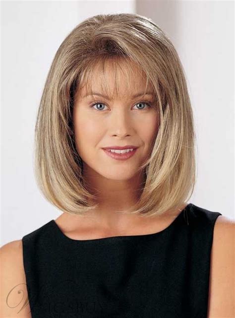 Straight Bob Medium Straight Capless 12 Inches Synthetic Capless Wigs