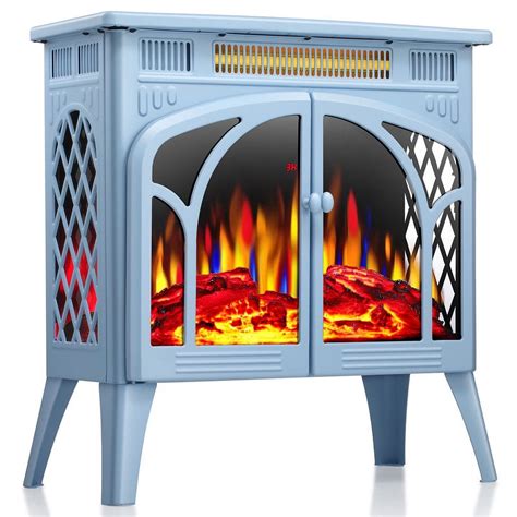 YUKOOL Electric Fireplace Heater, Freestanding Indoor Electric ...