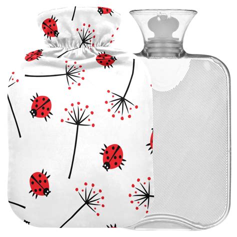 Buy Naanle Ladybug Hot Water Bottle L Transparent Pain Relief For Cramps Cold Therapy