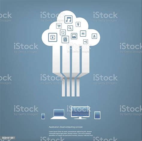 Cloud Computing Concept Vector Illustration Stock Illustration