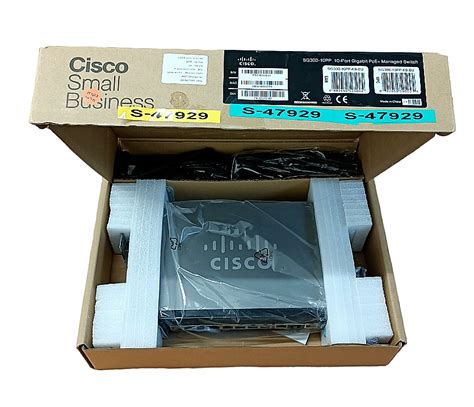 Cisco Sg300 10pp K9 Eu 10 Ports Gigabit Poe Managed Switch New Open