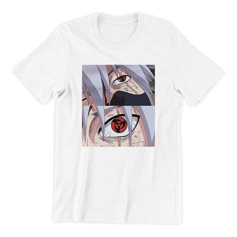 Camiseta Basica Camisa Hatake Kakashi Sharingan Obito Naruto Shippuden