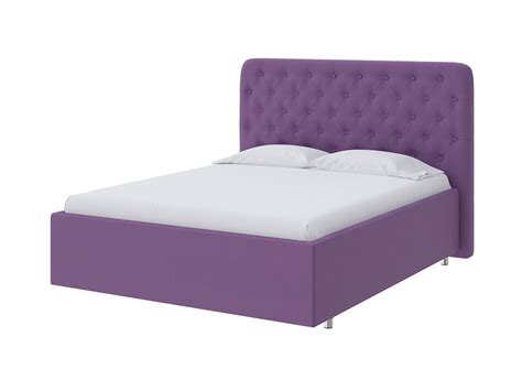 Кровать двуспальная 160х190 см светло-фиолетовая Classic Large - купить ...