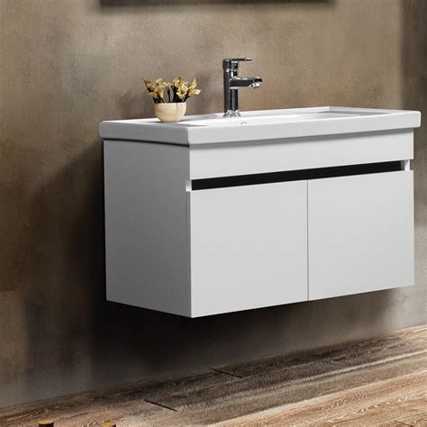 Bagnora Perge Cm Mdf Beyaz Banyo Dolab Alt Mod L Lavabo