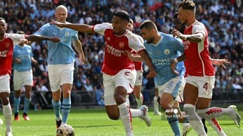 Line Up Man City Vs Arsenal Statistik Kedua Tim Prediksi Skor Live