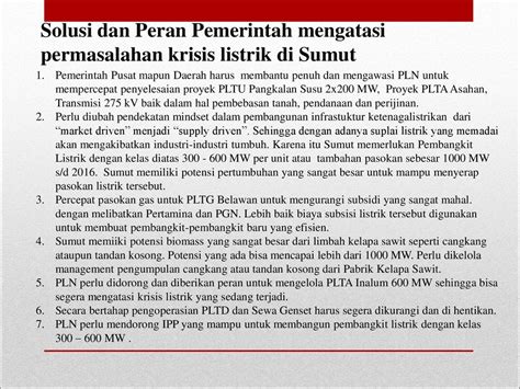 Problematika Dan Permasalahan Krisis Listrik Sumut Dan Tanggung Jawab