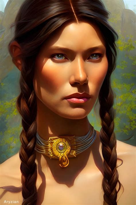 Pocahontas Portrait by Aryzian on DeviantArt