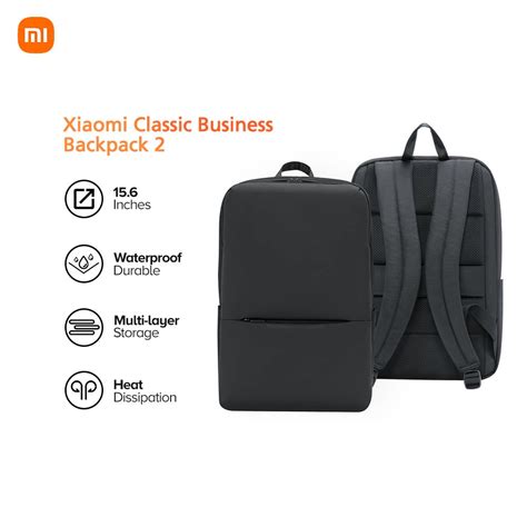 Xiaomi Classic Business Backpack 2 Unisex 15.6 inch 18L Large Capacity ...