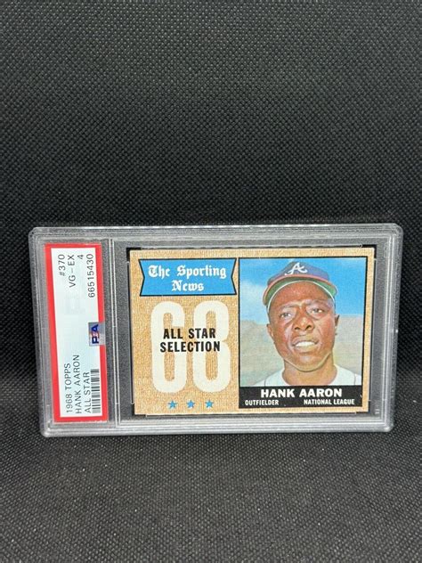 1968 Topps Hank Aaron All Star 370 PSA 4 EBay