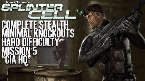 Splinter Cell CIA HQ Complete Stealth Minimal Knockouts Hard