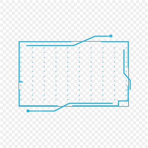 Blue Dialog Box PNG Picture Blue Futuristic Technology Border