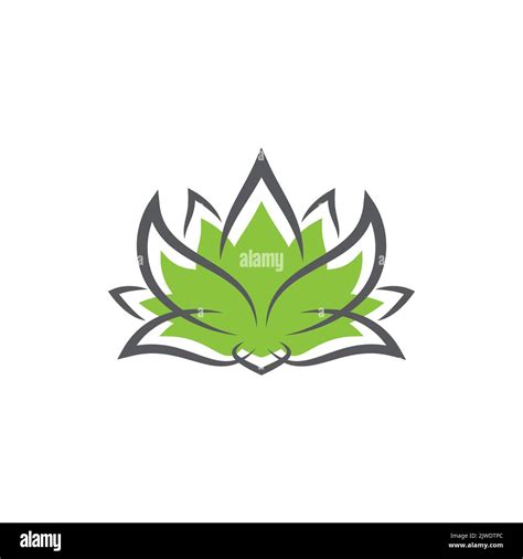 Linear Lotus Logo Templates Vector Floral Linear Lotus Logo Design