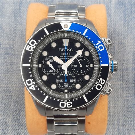 Seiko Solar V175 0ad0 Divers 200 Meters Chronograph Quartz Mens Watch Mens Fashion Watches