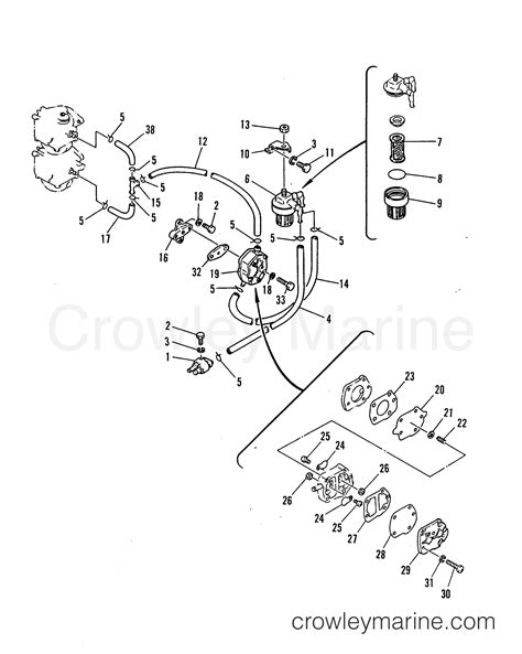 Fuel Pump Lines And Filter Outboard Elo Crowley