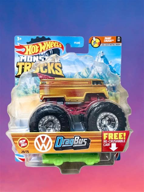 Машинка Хот Вилс Hot Wheels Monster DragBus GTH купить с доставкой по выгодным ценам в