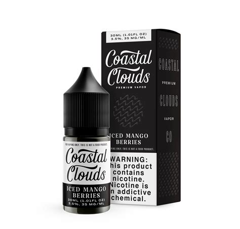 Coastal Clouds Mango Berries Ice 30ml Nic Salt Vape Juice 50mg