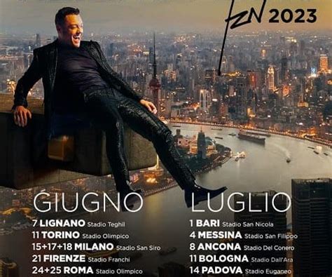 Tiziano Ferro Torna Live In Tutta Italia Con Il Tzn Tour