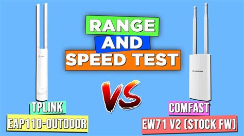 Tplink Eap110 Outdoor Vs Cf Ew71 V2 Range And Speed Test Youtube