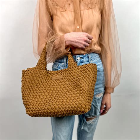 Camel Classic Woven Tote — Parker And Hyde