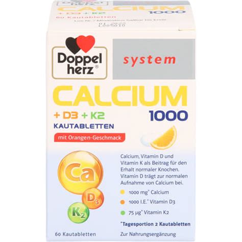 Doppelherz Calcium D K System Kautabletten Shop Der Apotheke