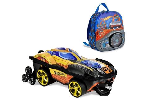 Mochila Escolar 3 D Hot Wheels Rodinhas o Melhor Preço é no Zoom