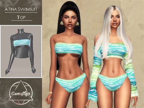 The Sims Resource Atina Swimsuits Top