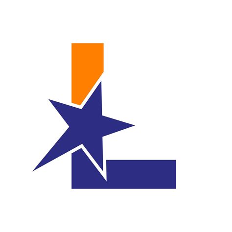 Letter L Star Logo Vector Template. Minimal Star Symbol 17680957 Vector ...