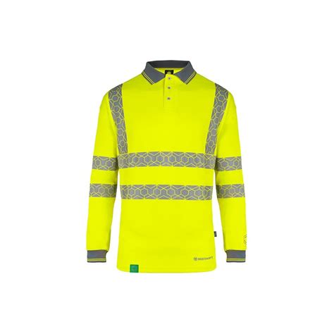 Envirowear Recyclable Hi Vis Long Sleeve Polo Shirt Sy