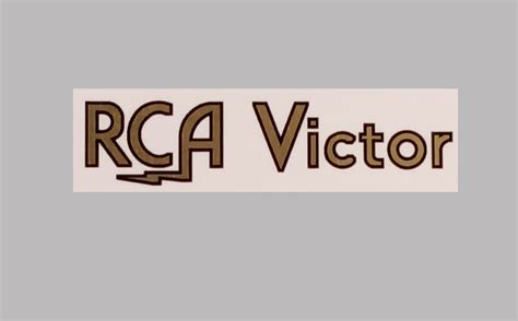 Rca Victor Radio Logo Water Slide Decal Sticker Old Antique Vintage