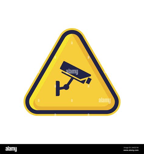 Warning Cctv Camera Logo