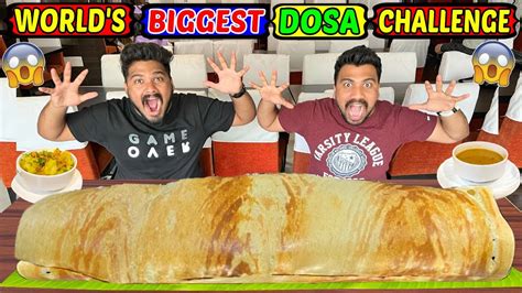 Worlds Biggest Dosa Eating Challenge Massive Dosa Eating Competition