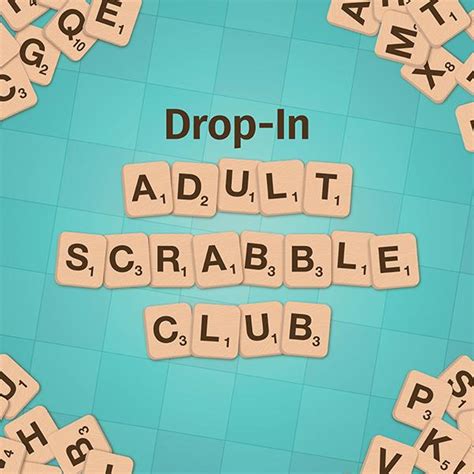 Drop In Adult Scrabble Club Carmel Clay Public Library