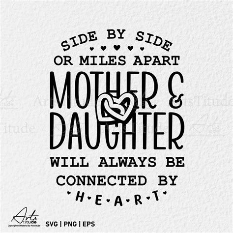 Mother And Daughter Svg Mom Svg Daughter Svg Mothers Day T Mom