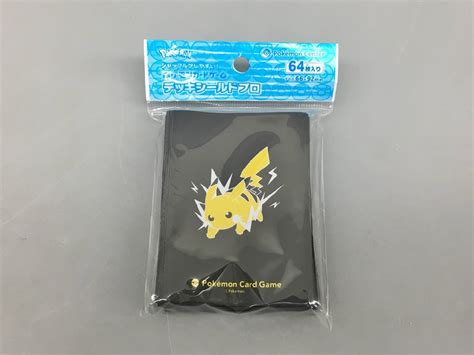 【未使用】ポケモンカードゲーム デッキシールドプロ ピカチュウ 64枚入り 66×92mm 未開封 2402lo203の落札情報詳細