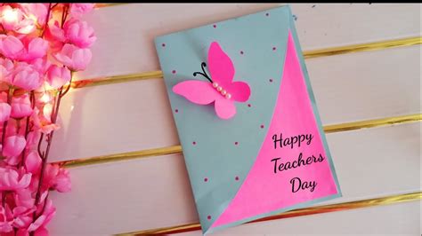 Wow Teacher S Day Butterfly Greeting Card How To Make Easy