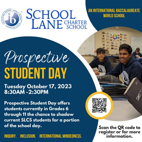 Prospective Student Day | School Lane Charter School