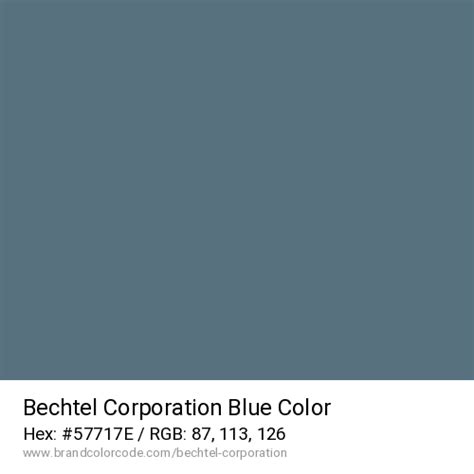 Bechtel Corporation Brand Color Codes » BrandColorCode.com