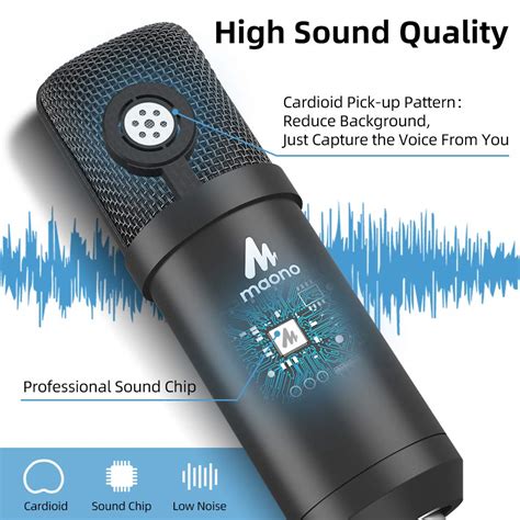 Maono AU-A03 3.5mm Microphone with Boom Arm Set - ProGear Cambodia