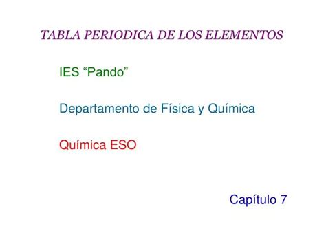 Ppt Tabla Periodica De Los Elementos Powerpoint Presentation Free