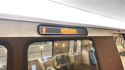 WMATA Subway Breda 3k Series Orange Line Train From New Carrollton