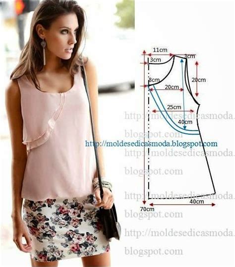 Moldes Moda Por Medida Blusa FÁcil De Fazer 22 Costura Fashion