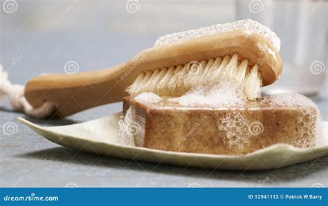 Soap Brush Stock Photo Image Of Exfoliating Soap Clean 12941112