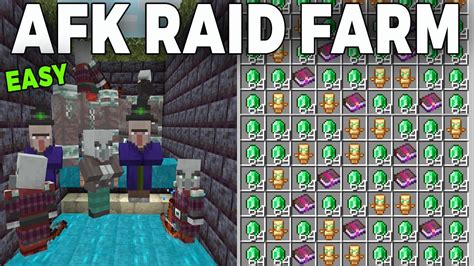 EASY AFK RAID FARM MINECRAFT 1 20 POCKET EDITION YouTube