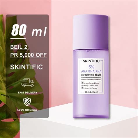 Jual Skintific Aha Bha Pha Exfoliating Toner Ml Face Eksfoliasi