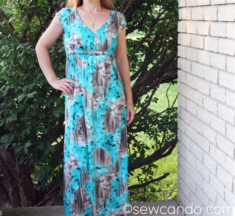 Sew Can Do Melly Sews Empire Waist Maxi Dress Pattern Review