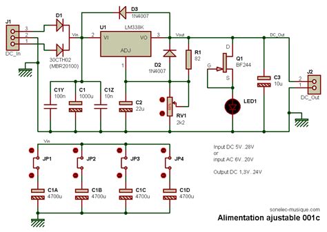 Electronique Realisations Alimentation Ajustable C