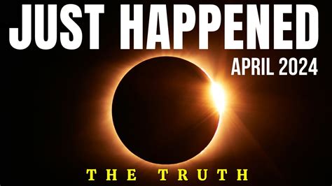 TERRIFYING The April 2024 Solar Eclipse Event Had REAL Biblical