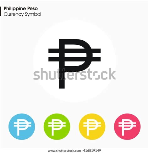 Philippine Peso Sign Iconmoney Symbol Vector Stock Vector (Royalty Free ...